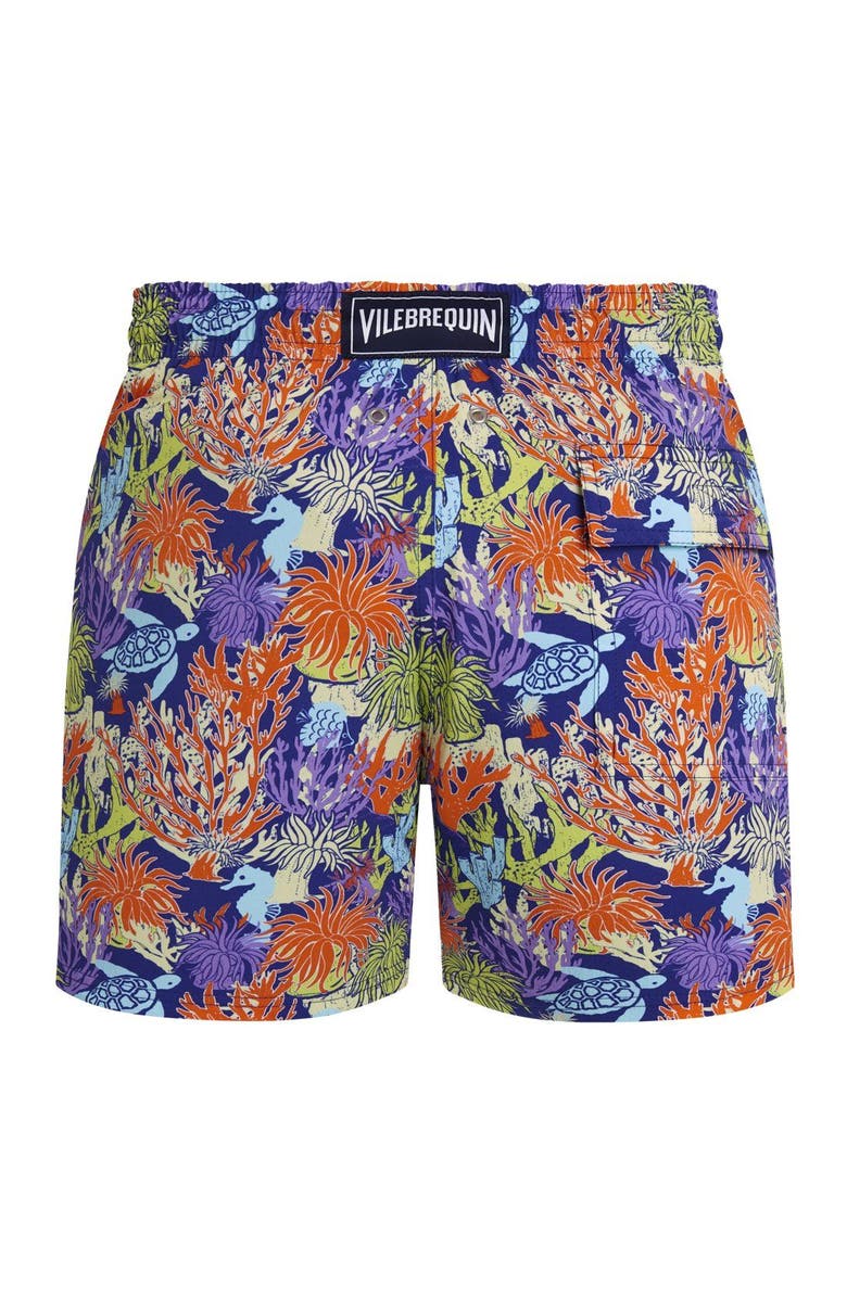 Vilebrequin Stretch Short Swim Trunks, Alternate, color, Royal Sky