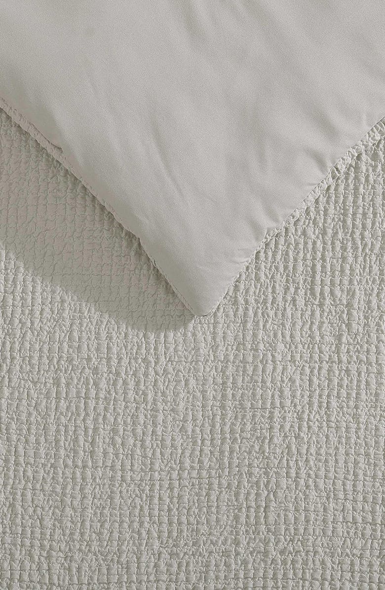 Vera Wang Puckered Comforter Set, Alternate, color, Silver Leaf