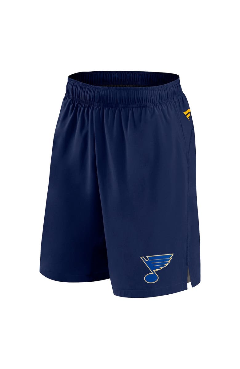 FANATICS Men's Fanatics  Navy St. Louis Blues Authentic Pro Tech Shorts, Alternate, color, Navy