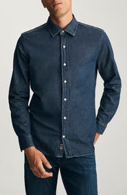 Mavi Jeans Stretch Denim Button-Up Shirt