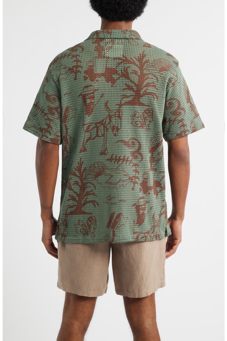 Poplan Camp Shirt, Alternate, color, GREEN