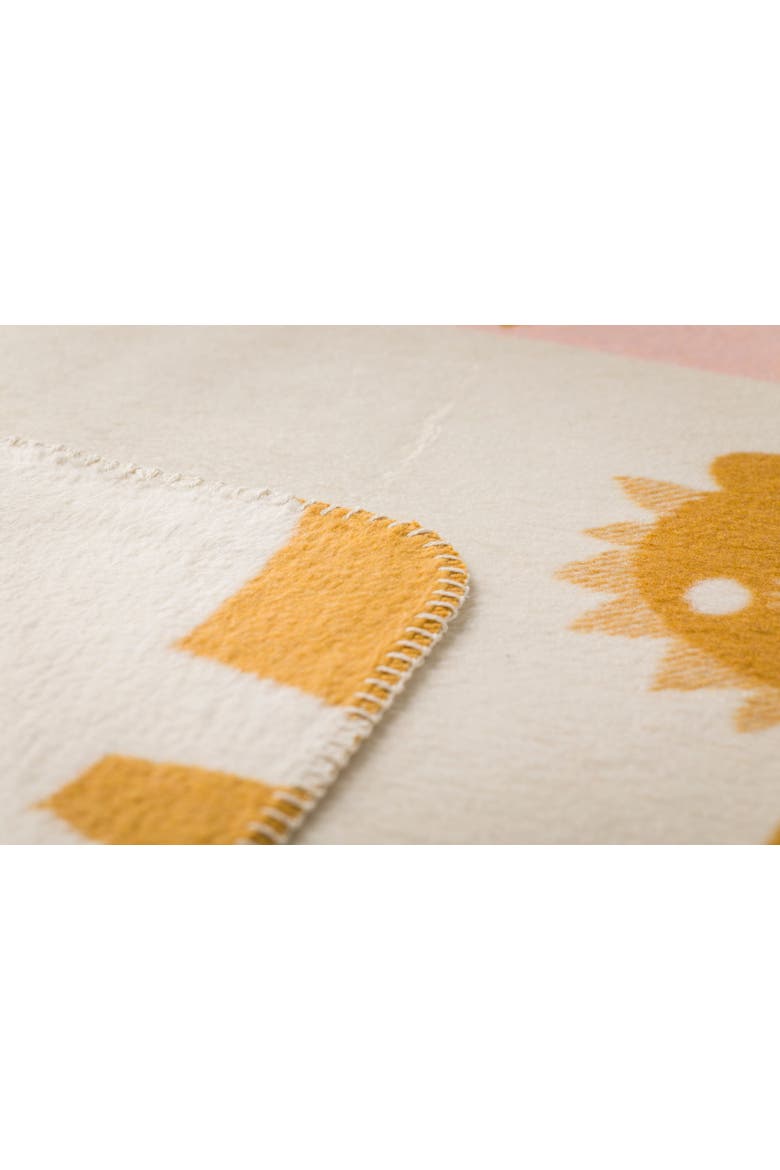 Mila Lions In Love Baby Blanket, Alternate, color, Gold