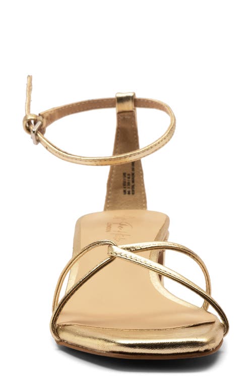 Off The Hook London Holborn Block Heel Sandal In Neutral