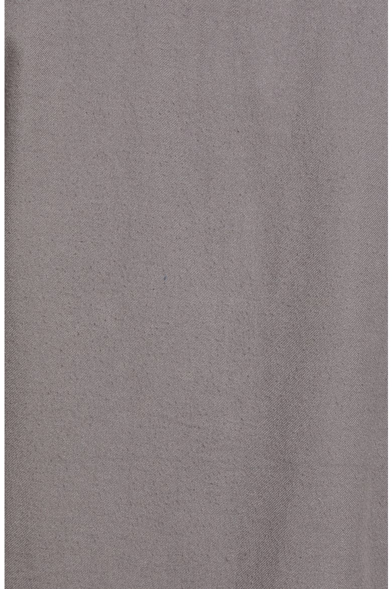Solid Flannel Button-Up Shirt, Alternate, color, GREY TORNADO - GREY GRINDLE