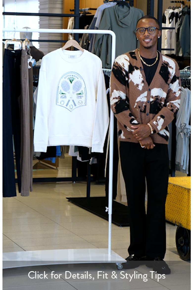 Tennis Embroidered Cotton Graphic Sweatshirt (Men) | Nordstrom