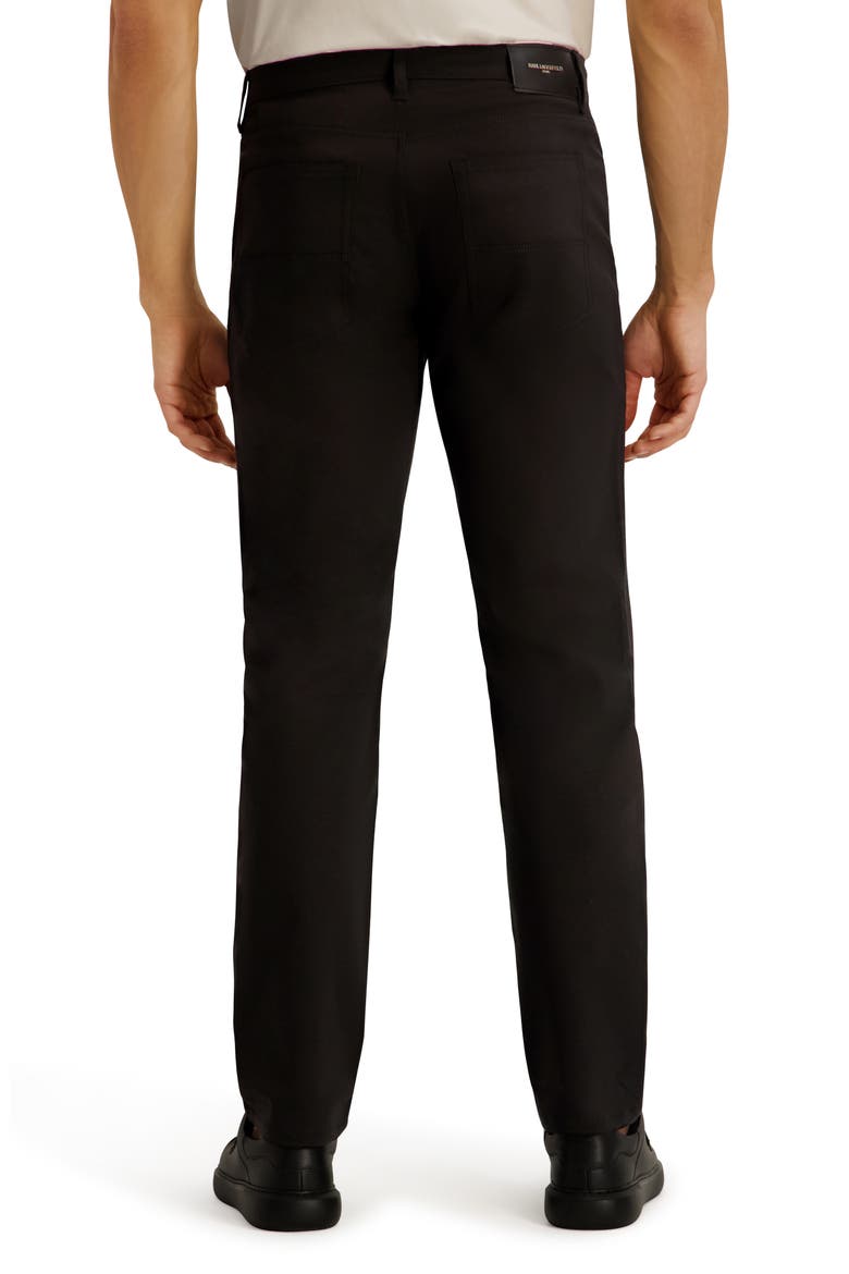 Stretch Slim Straight Leg Five Pocket Pants, Main, color, BLACK