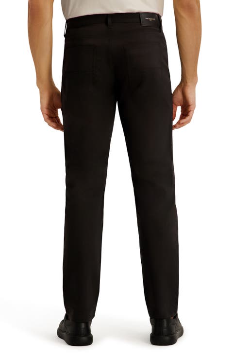 Stretch Slim Straight Leg Five Pocket Pants
