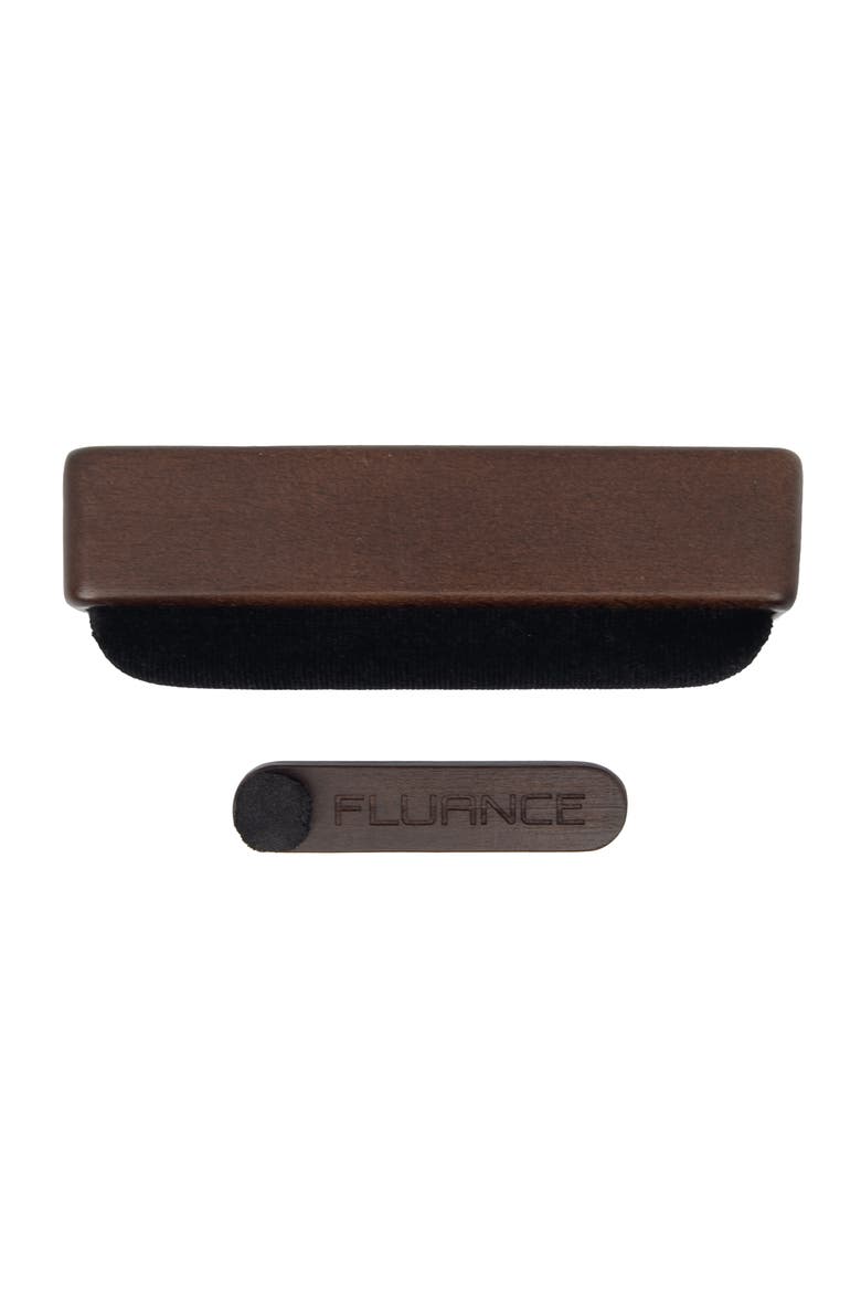 Vinyl Record Cleaning Kit with Velvet Record Brush and Stylus Brush, Main, color, Natural Walnut