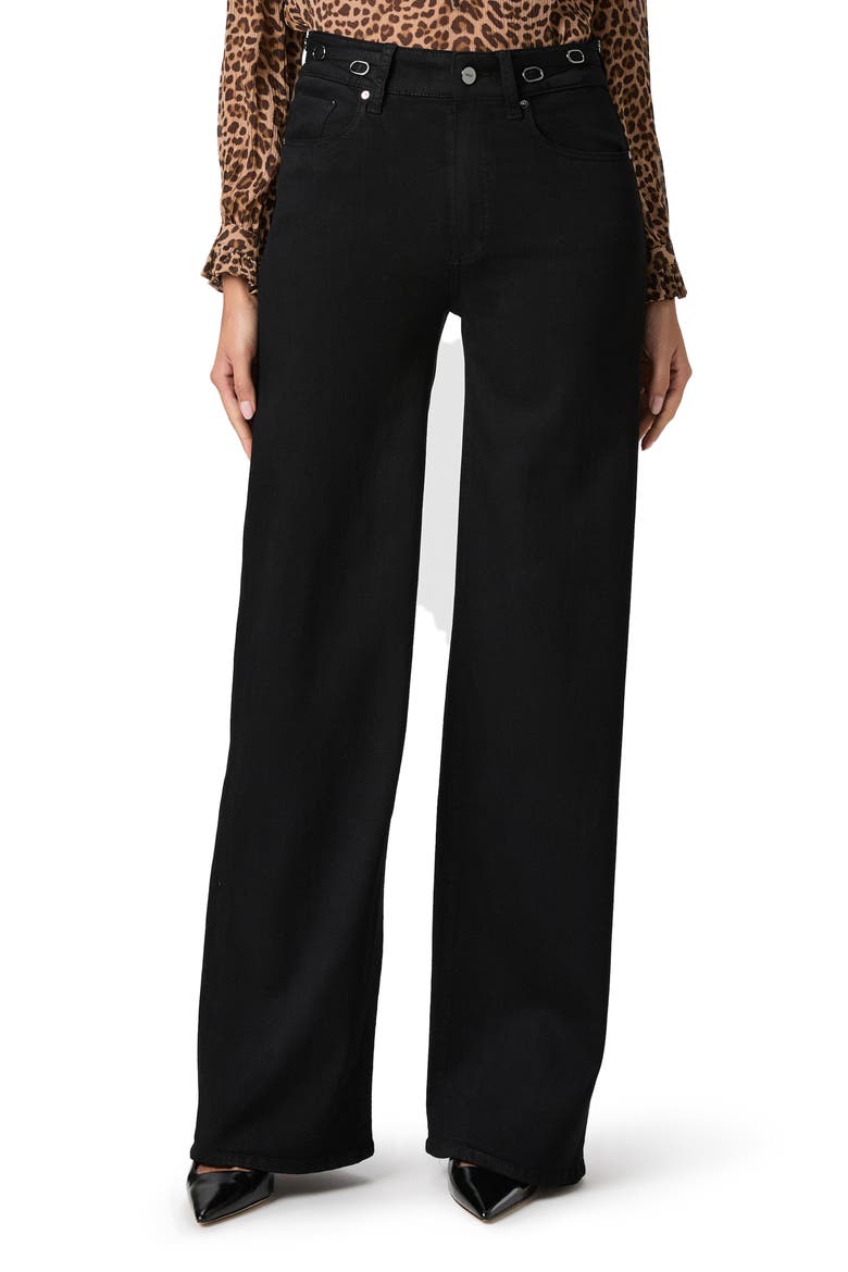 Sasha High Waist Wide Leg Jeans, Main, color, BLK SHADOW