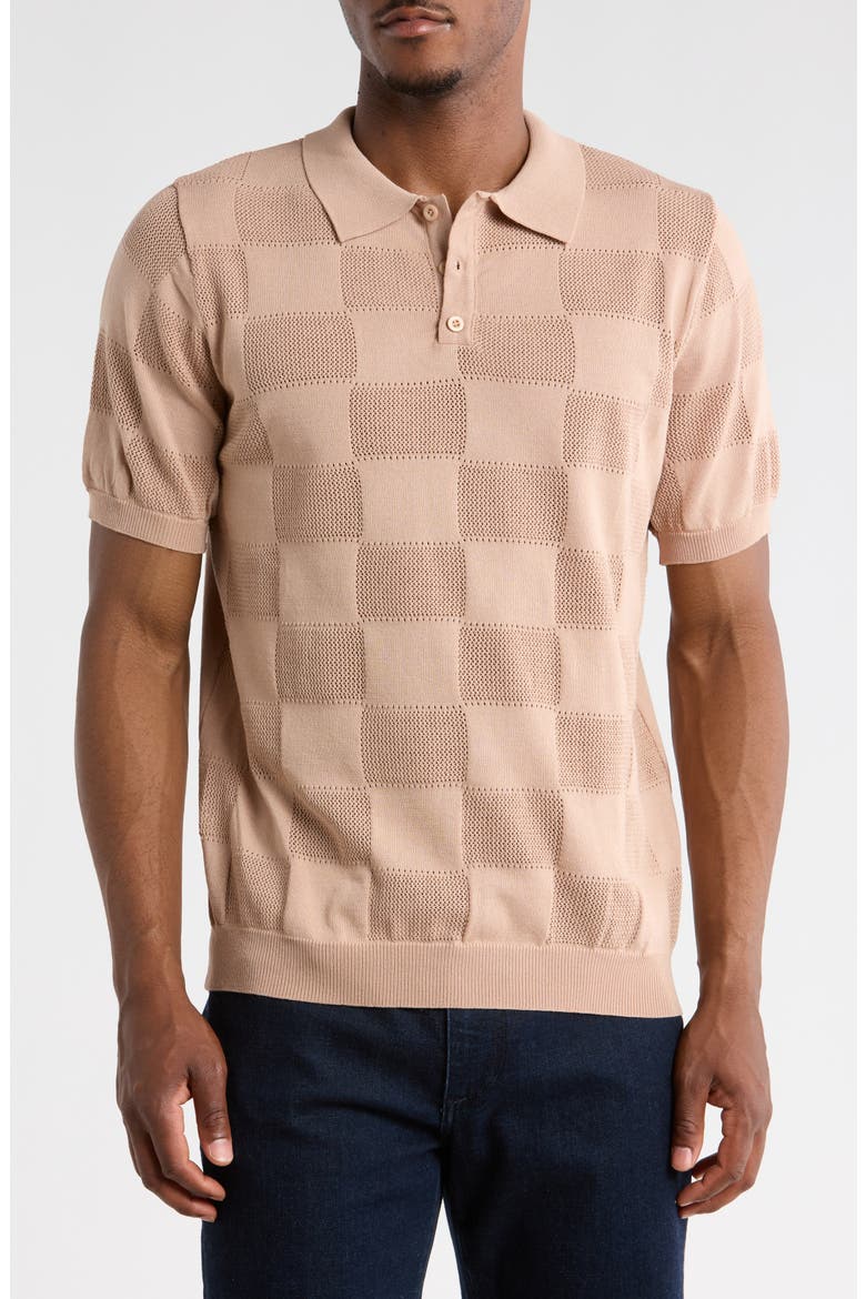 Slim Fit Polo Sweater, Main, color, TAN