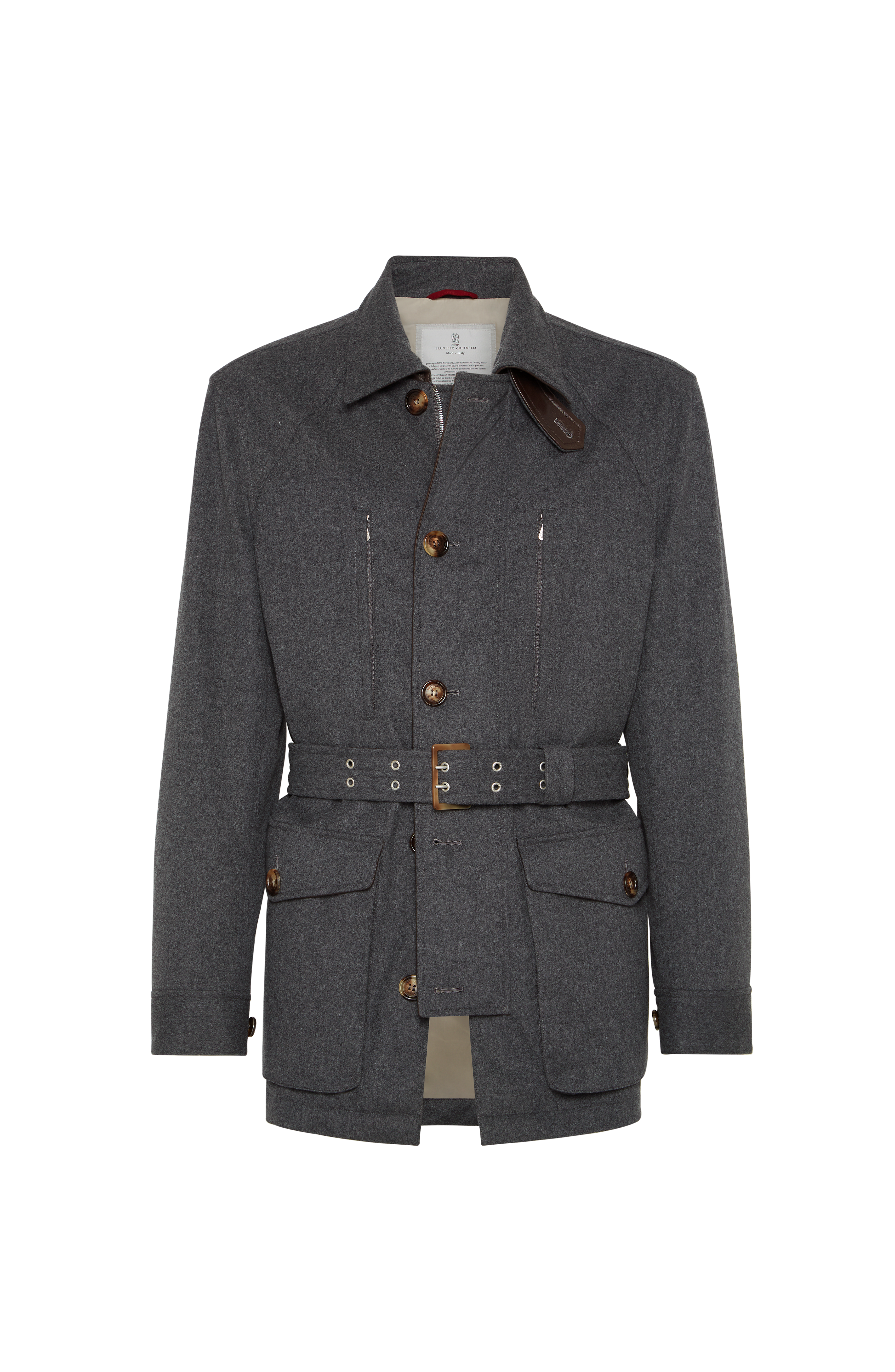 Safari jacket with padding