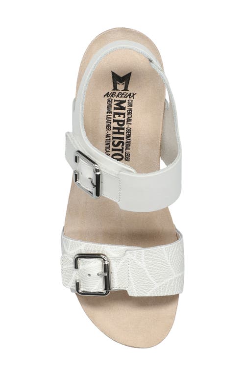 Mephisto Women's Lissandra Wedge Sandals In Silver In White