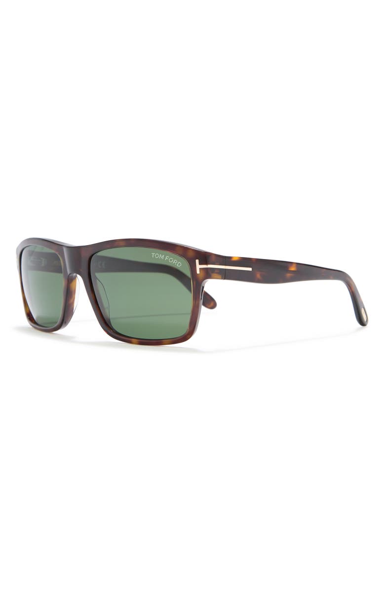 TOM FORD 58mm Rectangle Sunglasses, Alternate, color, 