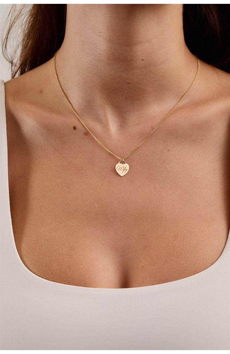Set & Stones Wifey Alice Necklace, Alternate, color, Gold