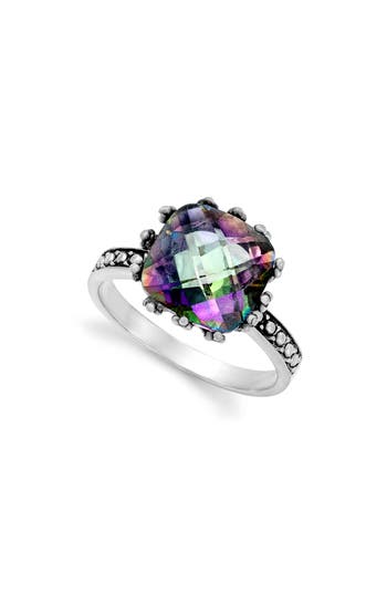Samuel B. Silver 4.20 Ct. Tw. Mystic Quartz Ring In Multi