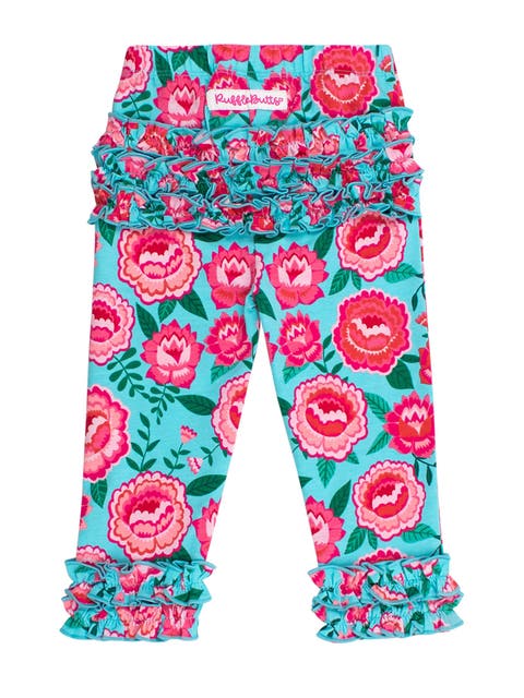 Baby Girls Ruffle Leggings with Signature Rear Ruffles