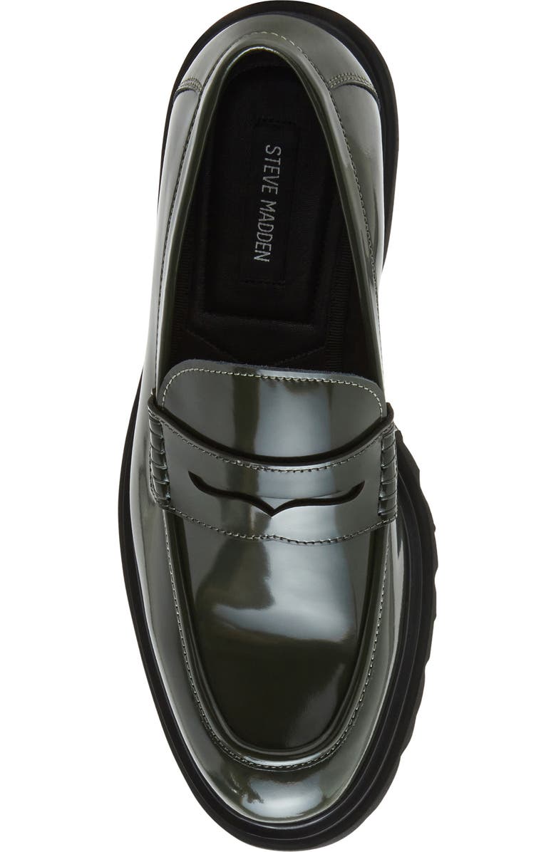 Steve Madden Halian Penny Loafer, Alternate, color, Dark Green