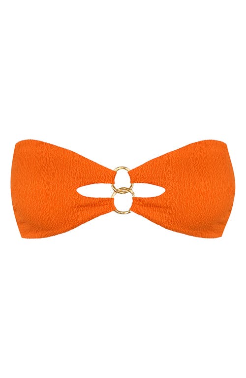 Vix Swimwear Firenze Jolie Bandeau Bikini Top In Orange