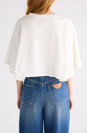 Oversize Crop Graphic T-Shirt