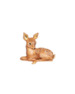 Fable England Resting Fawn Enamel Brooch