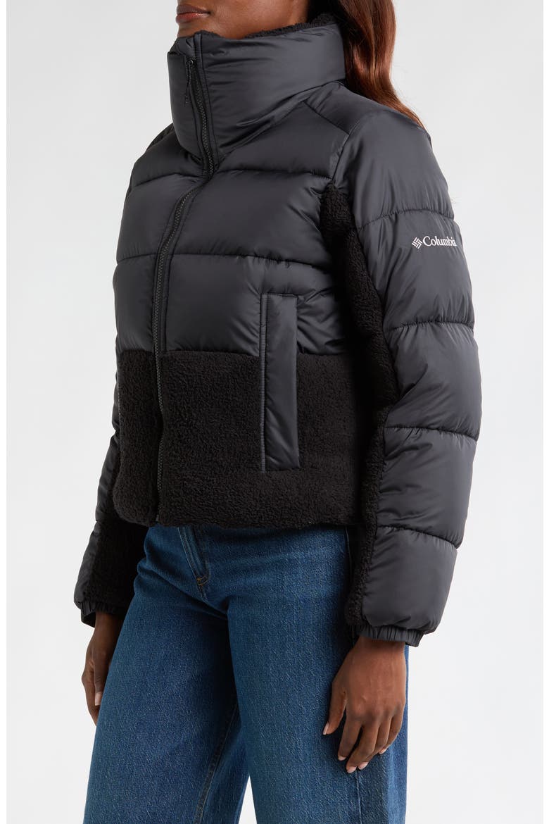 Leadbetter Point™ II Hybrid Crop Puffer Jacket, Alternate, color, BLACK