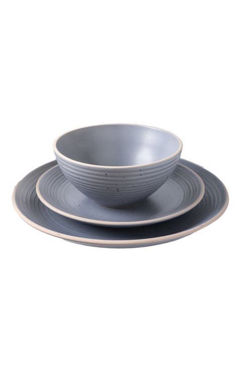 Lauren Stoneware 16-Piece Dinnerware Set