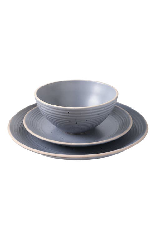 Stone Lain Lauren Stoneware 16-piece Dinnerware Set In Gray
