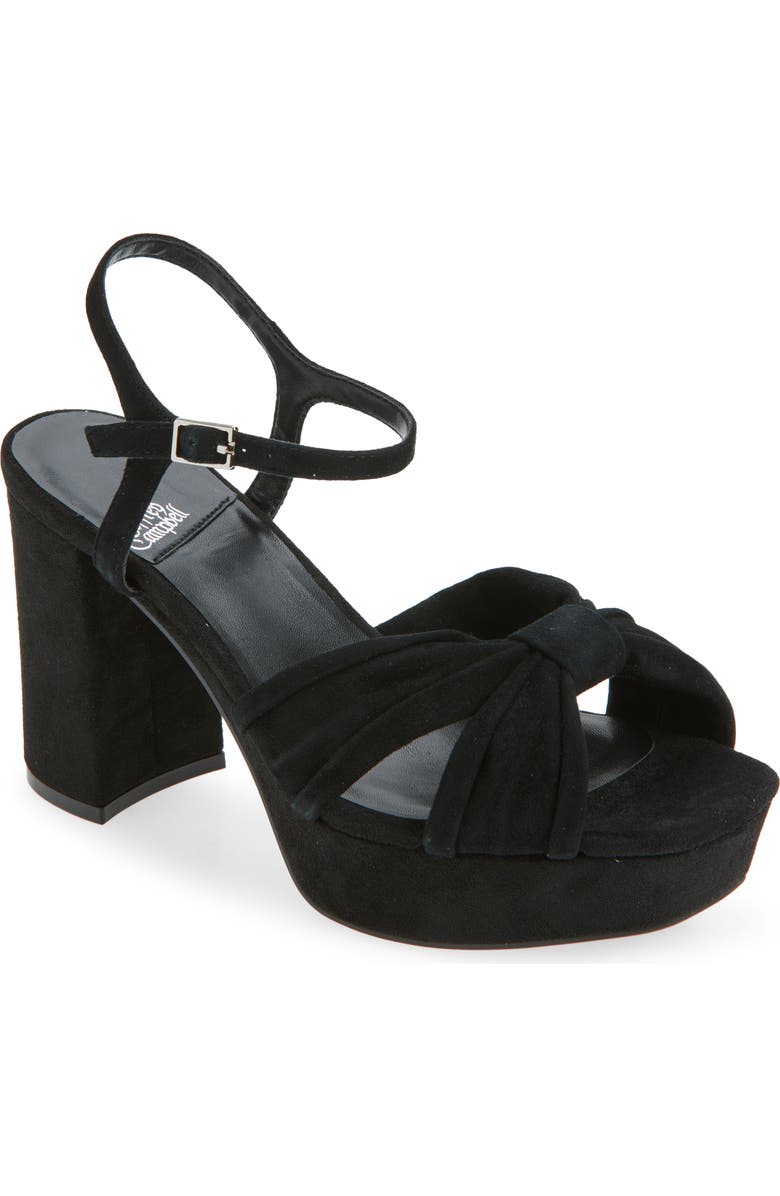 Jeffrey Campbell Dalida Platform Sandal, Main, color, Black Suede