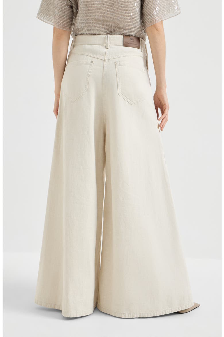 Wide sailor trousers, Alternate, color, Ecru