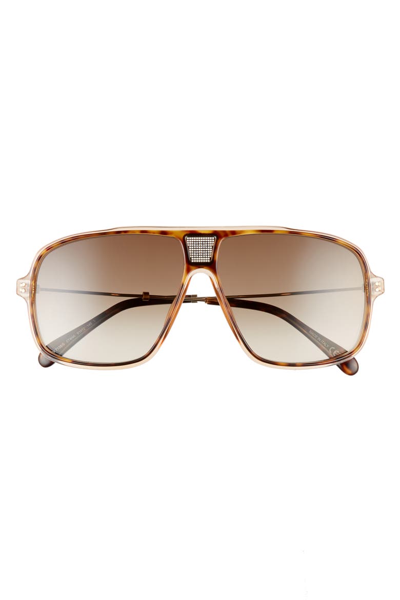 61mm Navigator Sunglasses, Alternate, color, BROWN GRADIENT
