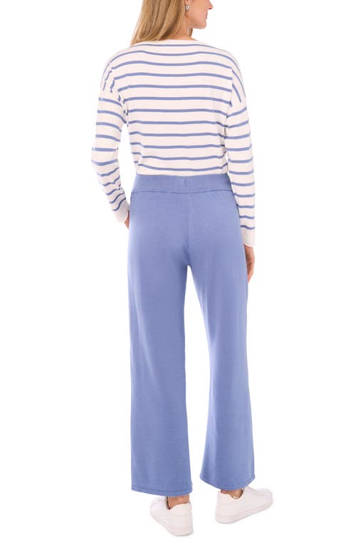 Vince Camuto High Waist Knit Sweatpants In Blue
