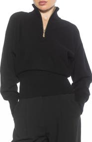 Alexia Admor Niko Quarter Zip Sweater