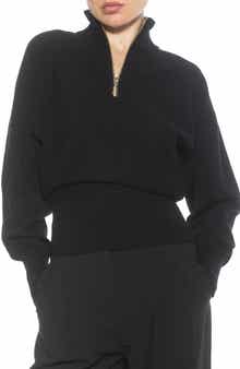 Alexia Admor Niko Quarter Zip Sweater