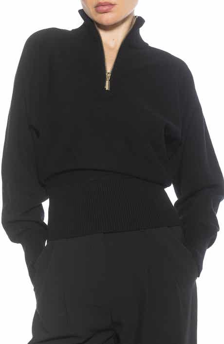 Alexia Admor Niko Quarter Zip Sweater