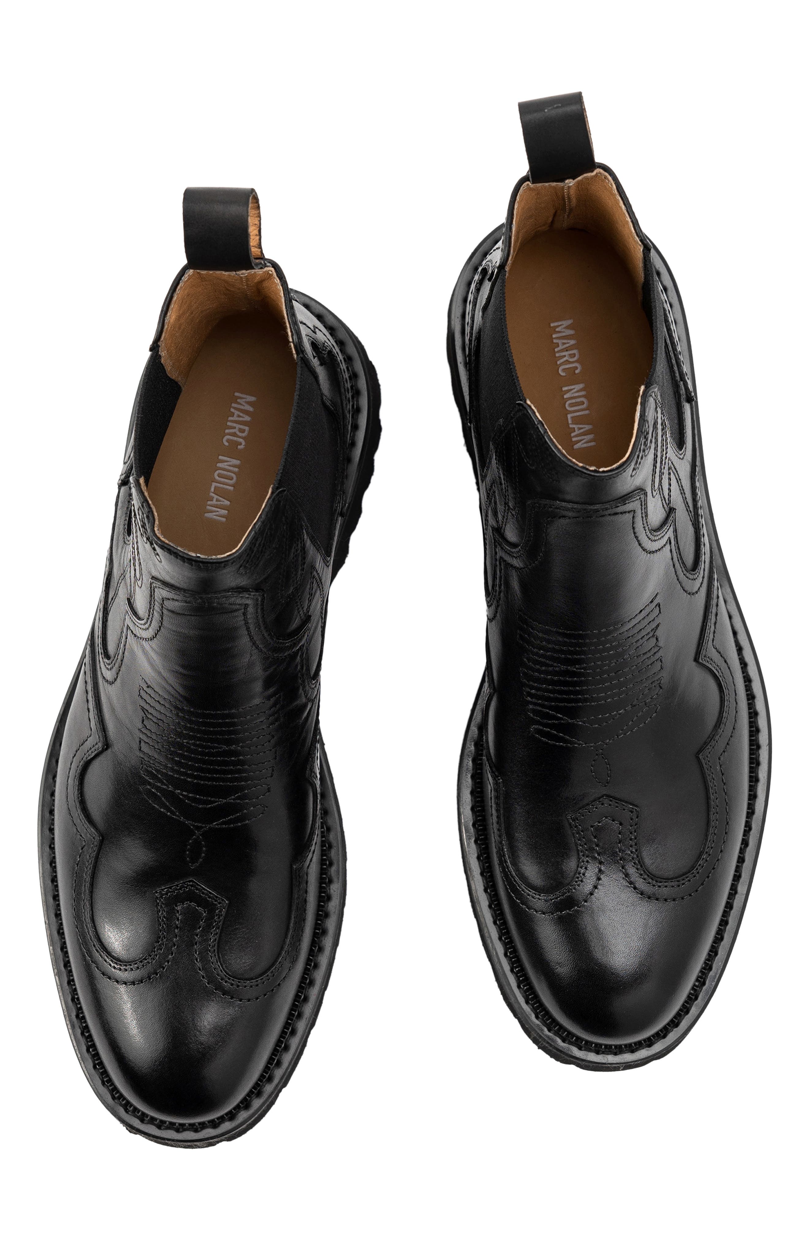 MARC NOLAN Dax Chelsea Boot, Alternate, color, Black