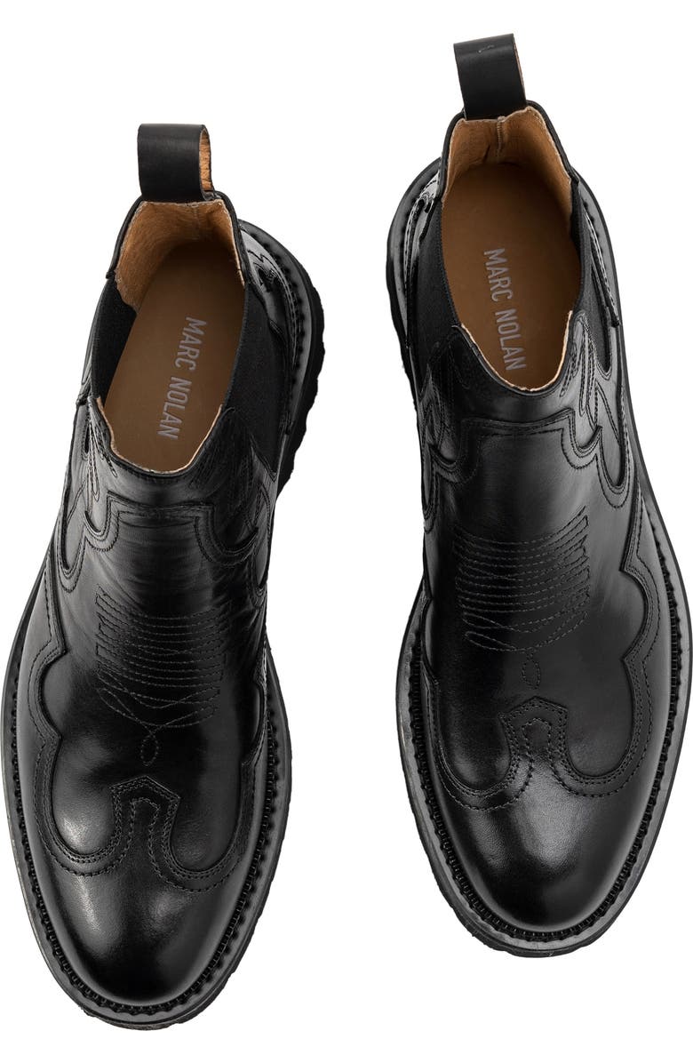MARC NOLAN Dax Chelsea Boot, Alternate, color, Black