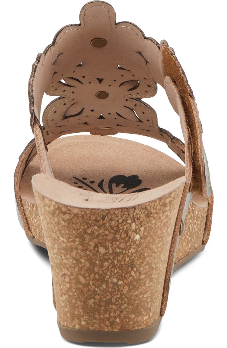 L'Artiste by Spring Step Prettypetals Platform Wedge Slide Sandal, Alternate, color, Grey Multi