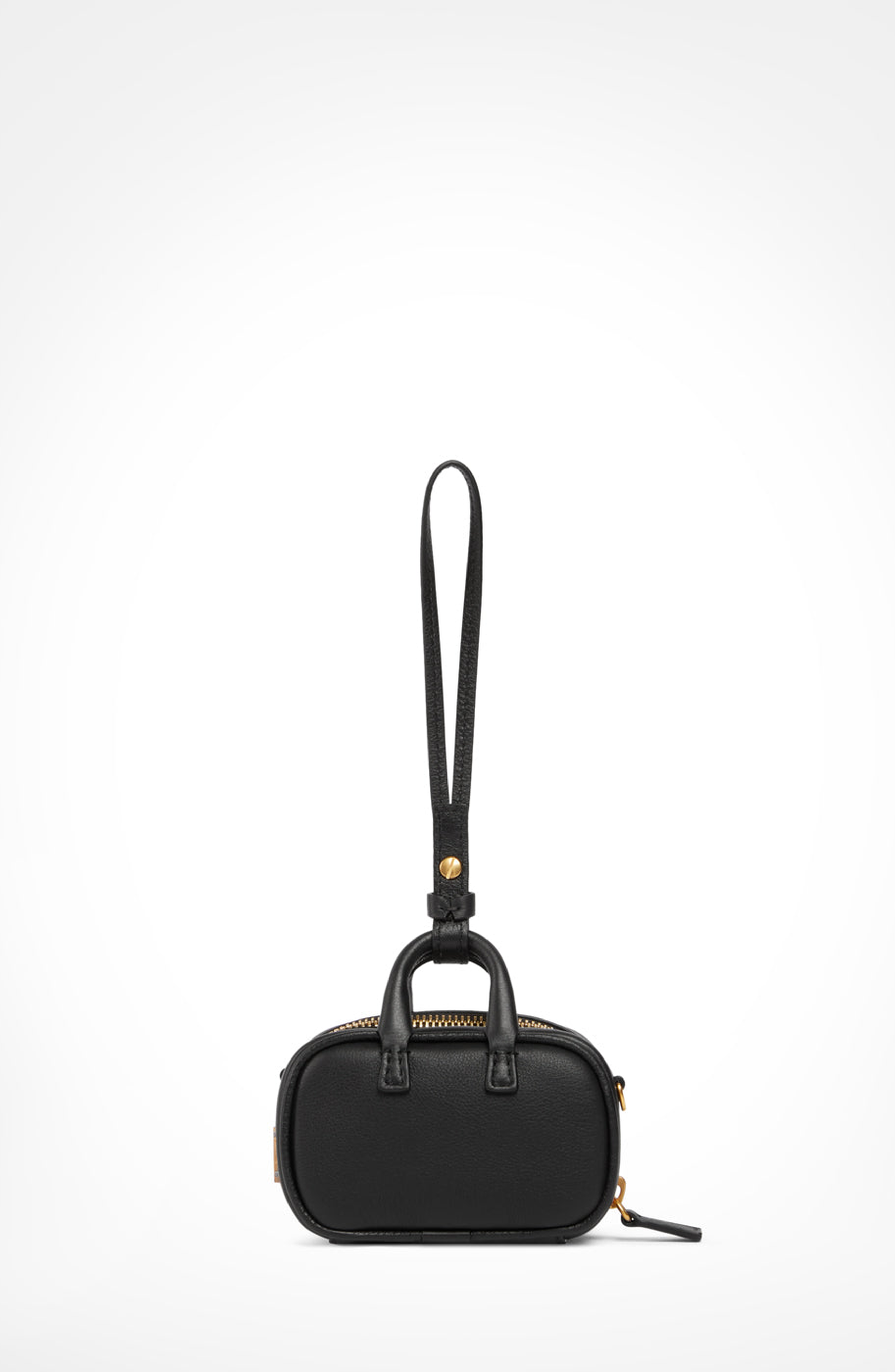 Aviteur Mini Maia Calfskin Bag, Alternate, color, Black
