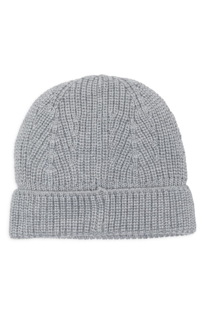 Cole Haan Rib Cuff Beanie, Alternate, color, Soft Grey