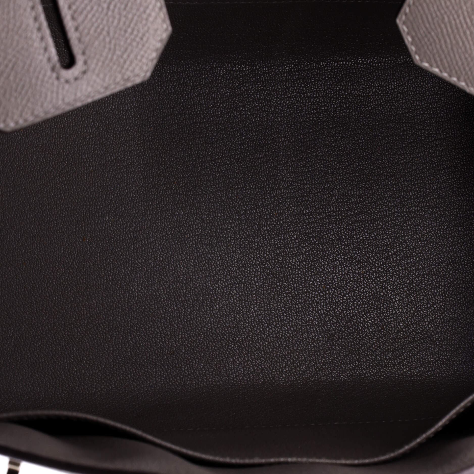 Pre-Owned Hermes Birkin Sellier Bag Grey Epsom with Palladium Hardware 30, Alternate, color, 