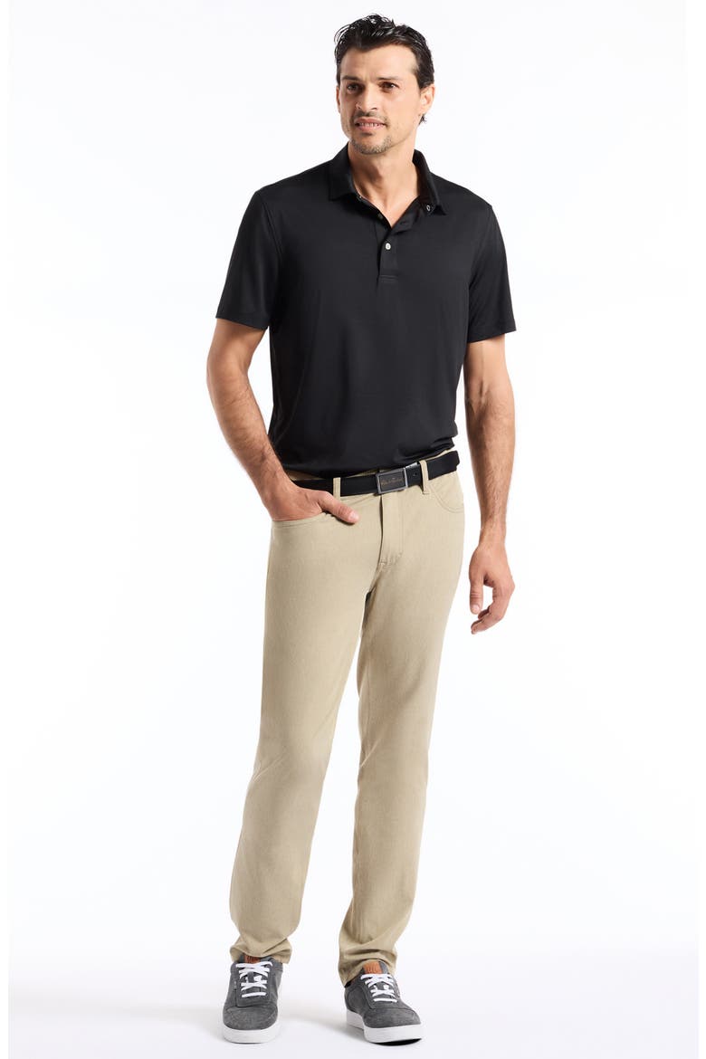 Canto Knit Polo, Alternate, color, BLACK