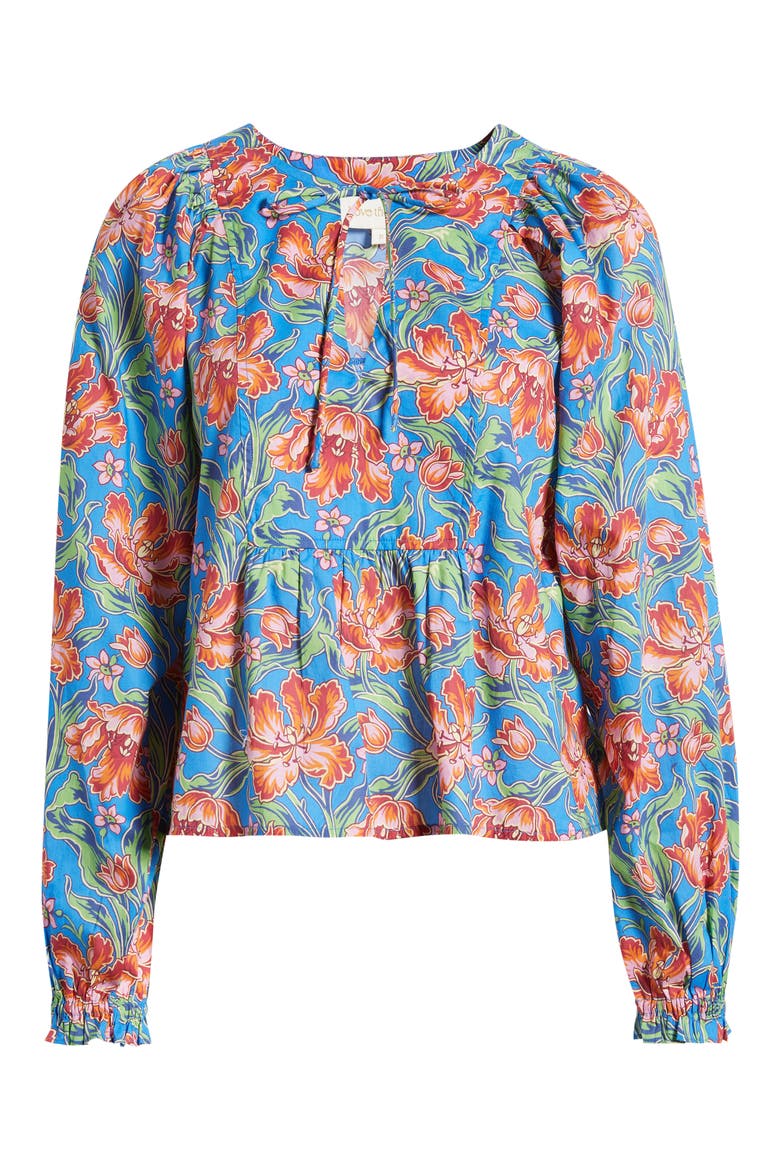Junie Floral Print Shirt, Alternate, color, ARCHIVE TULIP LIBERTY PRINT