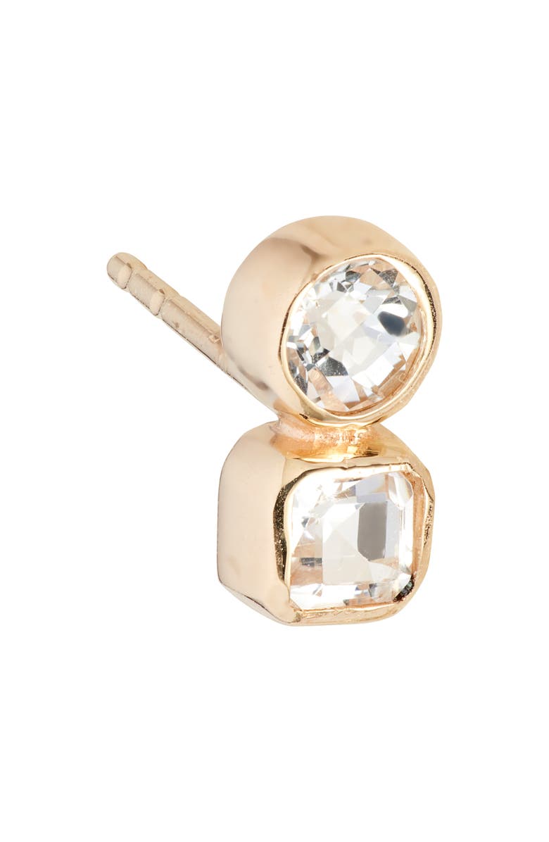 Anzie Cleo Jaeda Stud Earrings, Alternate, color, Yellow Gold