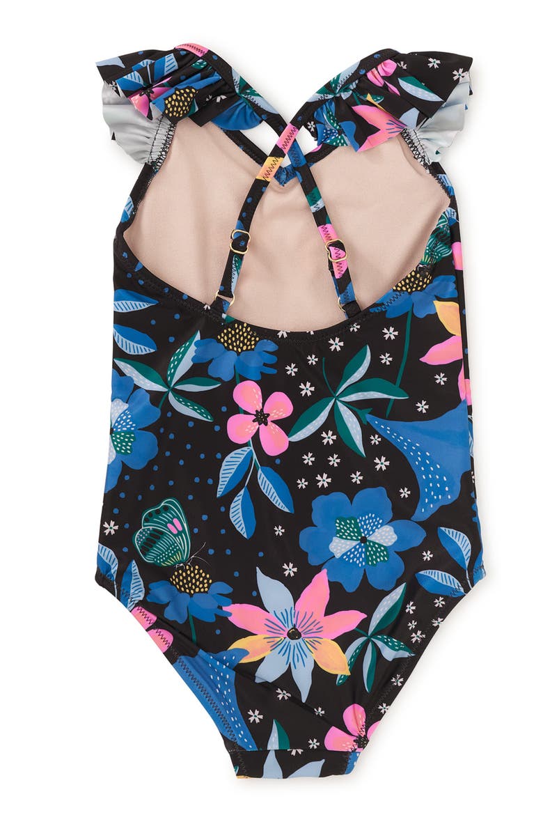 Ruffle One-Piece Swimsuit 2.0, Alternate, color, Brazilian Painted Floral