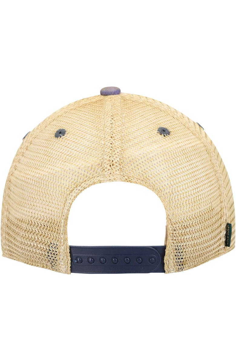 LEGACY ATHLETIC Men's Navy West Virginia Mountaineers Target Old Favorite Trucker Snapback Hat, Alternate, color,