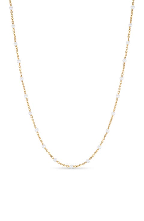 Pearl Classics Freshwater Pearl Station Necklace