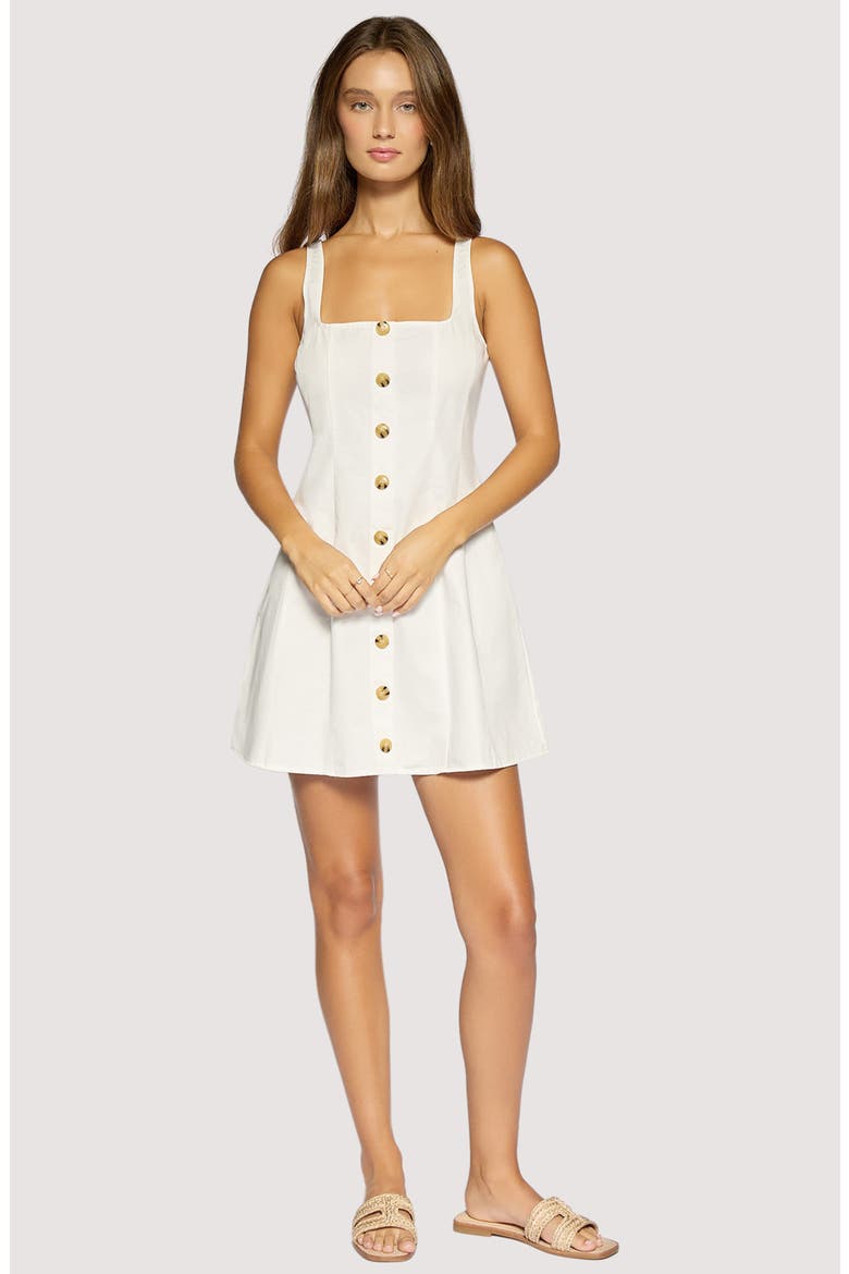 Ravello Fit & Flare Minidress, Alternate, color, OFF WHITE