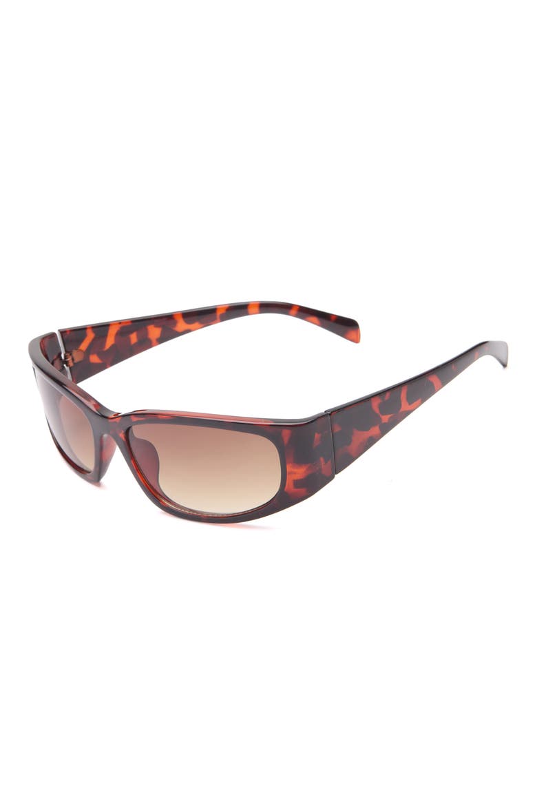 Y2K Wrap Sunglasses, Alternate, color, TORTOISE
