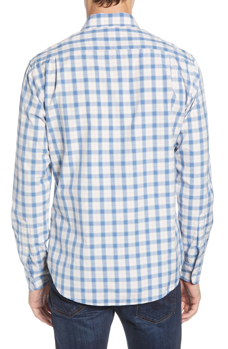 Bonobos Slim Fit Check Washed Button-Down Sport Shirt, Alternate, color, 