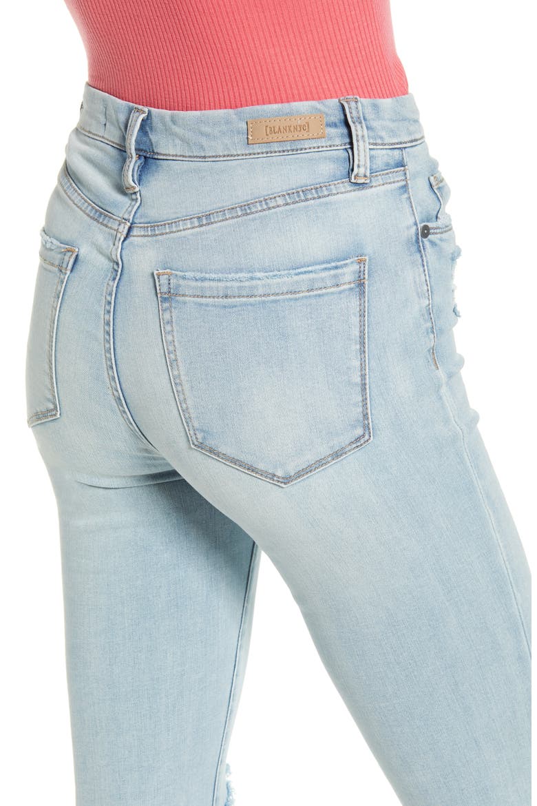 The Great Jones High Waist Ripped Jeans, Alternate, color, DAYBREAK